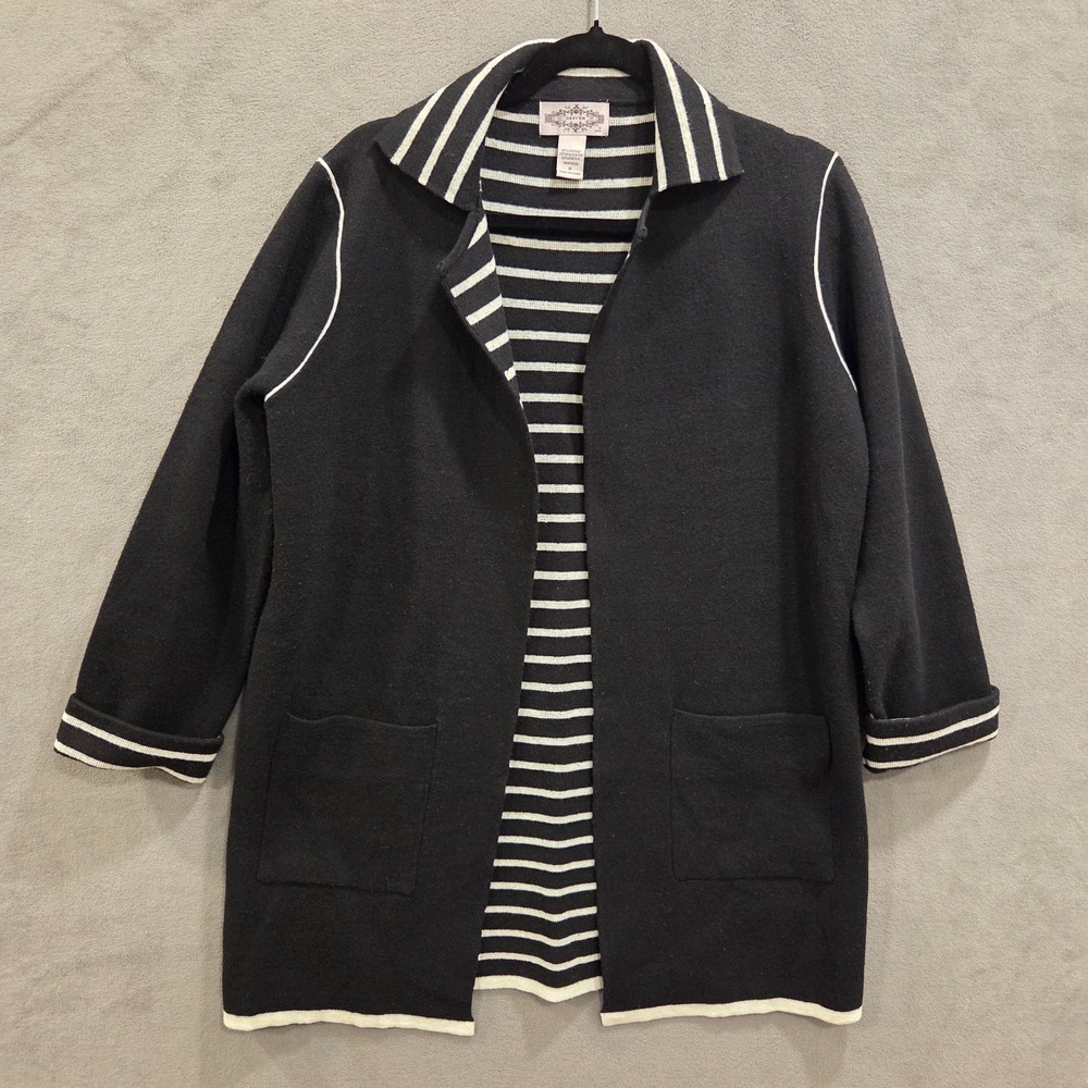 Anthropology Oliver Open Front Cardigan Sweater Women's Size Medium Pockets Cozy
